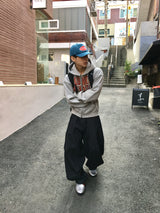 ルトンピンタックワイドストライプパンツ 2C