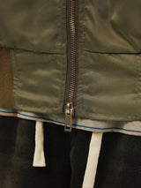 LU Overfit Shirring Bomber Jacket
