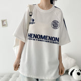 メノットトラックボクシーフィットニットショートスリーブTシャツ (4 colors) H&L