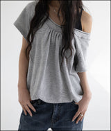 ビゴードットオフショルダーTシャツ