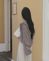 [MADE] Hooded summer checkered shirt