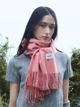 Wool touch estoni muffler (cals pink)