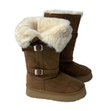 Moufee Fur-Lined Belted Long Ugg Boots