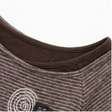 Sadie Stripe Flower Tie Tee