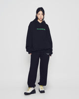 25FW BASIC LOGO NAPPING ZURRY PANTS BLACK