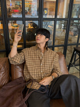 Madele checkered cropped shirt
