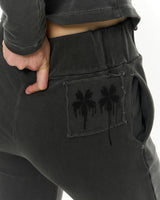 Patch Slim Hoodie _ Dark Grey