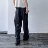 Charcoal Draped Trousers