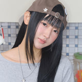 logo two tone cap brown & oatmeal