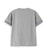 セレン チェック ロールアップ ショートスリーブ Tシャツ