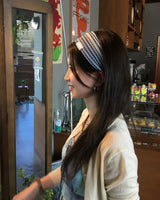 Artif Hair Band Sky Blue