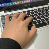 Wave thin ring