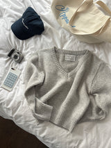 [MADE] フィフティウールVネックニット