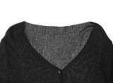 Oppo Two-Way Button Ribbed Knit Cardigan