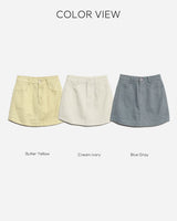 Jurpin cotton mini skirt