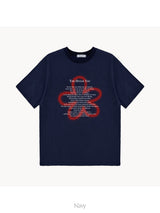 クローバーレタリングショートスリーブTシャツ 4C