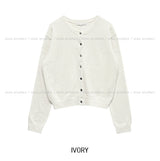 [U-BASIC/wool30%] Autumn デイリーラウンドカーディガン
