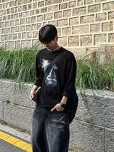 タイムプリンティング長袖Tシャツ
