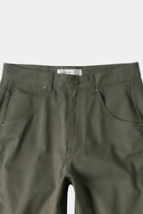セミカーブヘリンボーンツイルパンツ (Khaki)