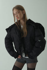 HOODED FLIGHT JUMPER_BLACK