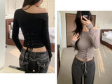 Loana Back Corset One-off  Shoulder T-shirt