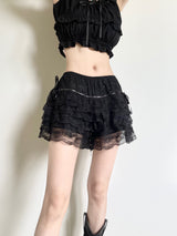 1339. Ribbon lace cancan short pt (2color)