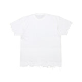 damage cutting t-shirt (white)