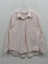 Pastel Poplin Cotton Over Fit Shirt