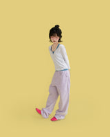 Vivid color pants (purple)