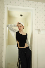  Shirring warmer bolero (white)