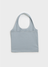 [B-BASIC] Summer Stripe Halter Sleeveless