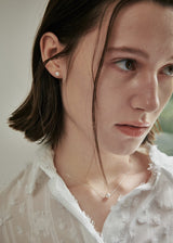 [925 silver] Un.silver.131 / simple pearl necklace (silver)
