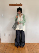 Siho Summer See-Through Tencel Cardigan