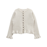 FROST FRILL KNIT CARDIGAN