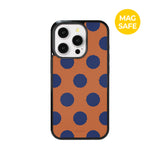 【MADE】Sizzling dot Brown iPhone case [Glossy Glass/Magsafe]