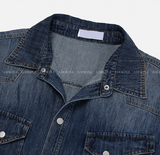 Our Western Overfit Two Pocket Denim Shirt