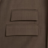 Stranger Classic Fit Suit Jacket (Brown)