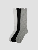 NUBASIC SEE-THROUGH LONG SOCKS BLACK