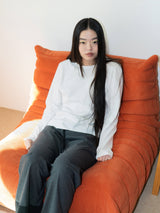 ニードルワークロングスリーブT (WHITE)