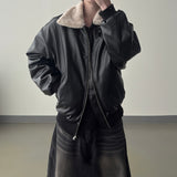 Sker leather aviator mustang jumper