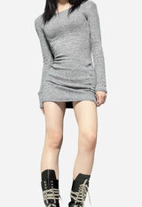 Slim wear fit rib one piece
