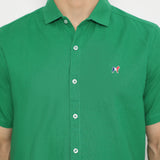 MON AKITA - Aki Men Short Sleeve Shirt Green