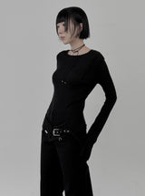 Outsole see-through long-sleeve tee