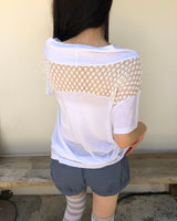 Opyu Lace Short-Sleeve T-Shirt