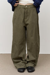 Dice Peach Wide Pants