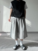 SIO two tuck bermuda sweat pants