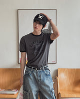 スピーディープリント リンガー 半袖Tシャツ