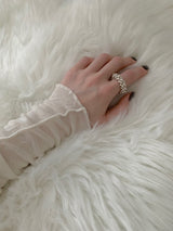 Silver beads O ring