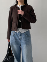 [Unisex] フォース10ピンタックワイドデニムパンツ