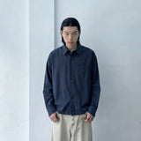 Dark Grid Relaxed Shirt